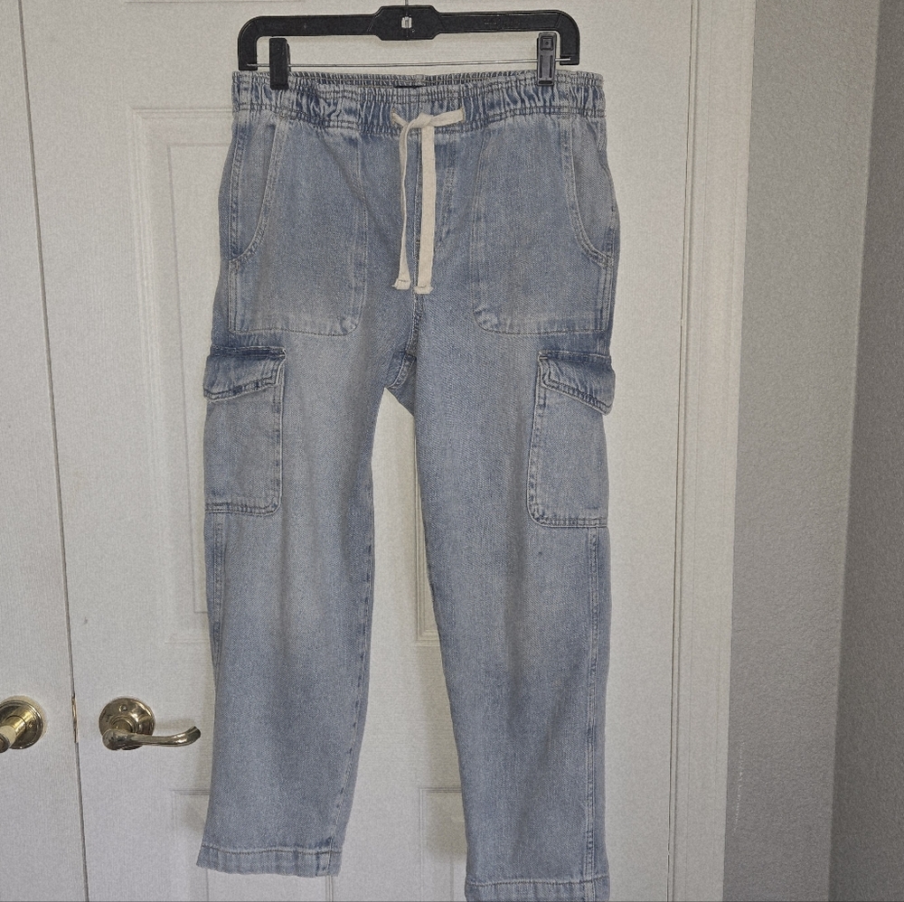 GAP Women's Light Blue Cargo Pants